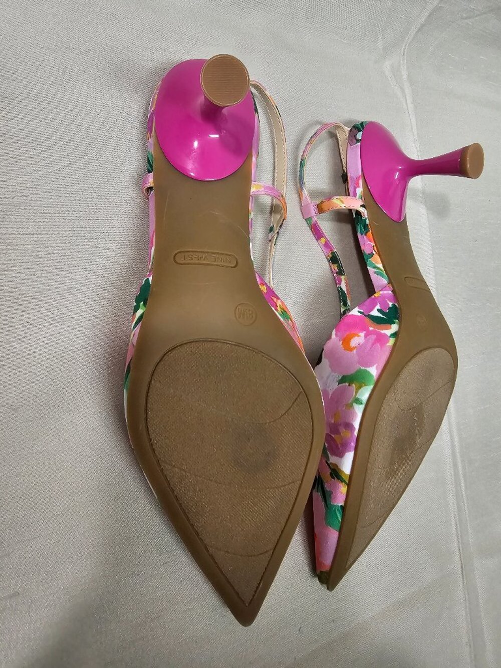 Nine West Women's Floral Slingback Shoes Size 8.5M - Picture 16 of 16